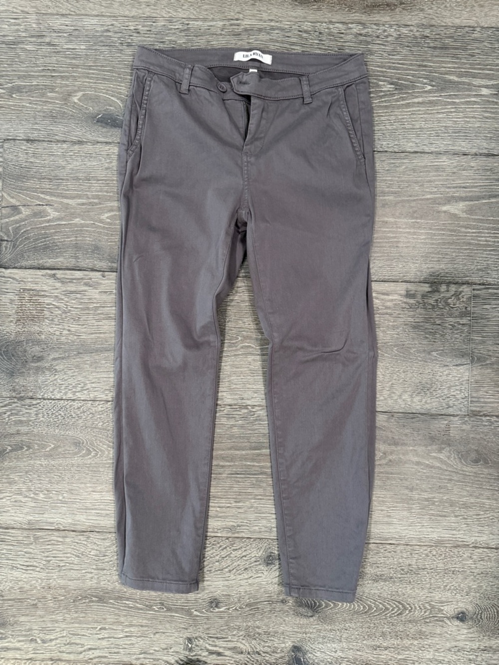 LILA RYAN Slim Trousers - Charcoal